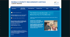 Desktop Screenshot of noblecountyrecorder.com